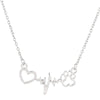 Crystal Rhinestone Dog Paw