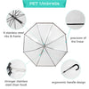 Pour-Protection Umbrella With Reflective Lining And Leash Holder