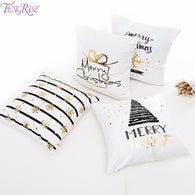 FENGRISE Merry Christmas Pillow Case Christmas Ornaments Navidad Christmas Decoration For Home Happy New Year 2019 Xmas 2018