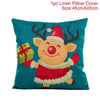 FENGRISE Merry Christmas Pillow Case Christmas Ornaments Navidad Christmas Decoration For Home Happy New Year 2019 Xmas 2018